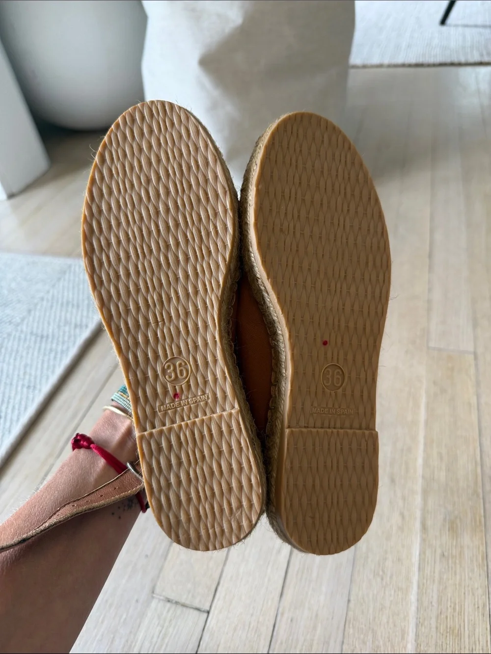 Free People Mason Espadrille Flats in Tan Brown NWOT